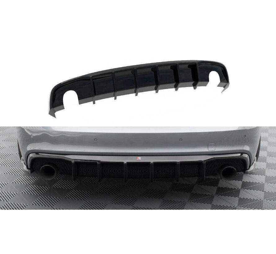 Maxton Design Rear Valance Audi A5 S-Line Coupe / Sportback 8T Facelift (Version with single exhausts on both sides)