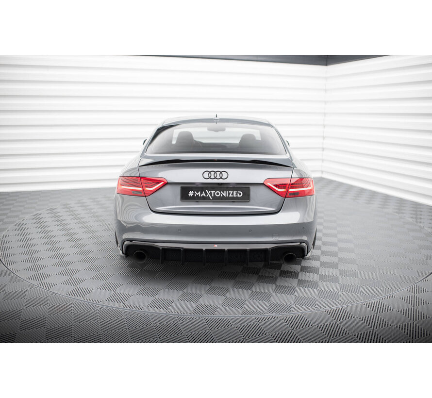 Maxton Design Rear Valance Audi A5 S-Line Coupe / Sportback 8T Facelift (Version with single exhausts on both sides)