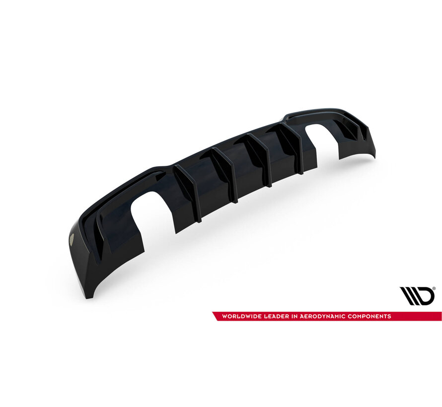 Maxton Design Rear Valance Audi A3 S-Line Sportback 8V Facelift (Version with single exhausts on both sides)