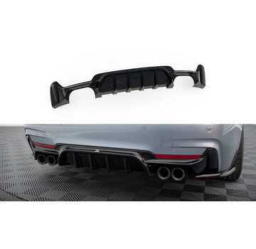 Maxton Design Maxton Design Rear Valance passend voor BMW 4 Coupe / Gran Coupe / Cabrio M-Pack F32 / F36 / F33 (Version with dual exhausts on both sides)
