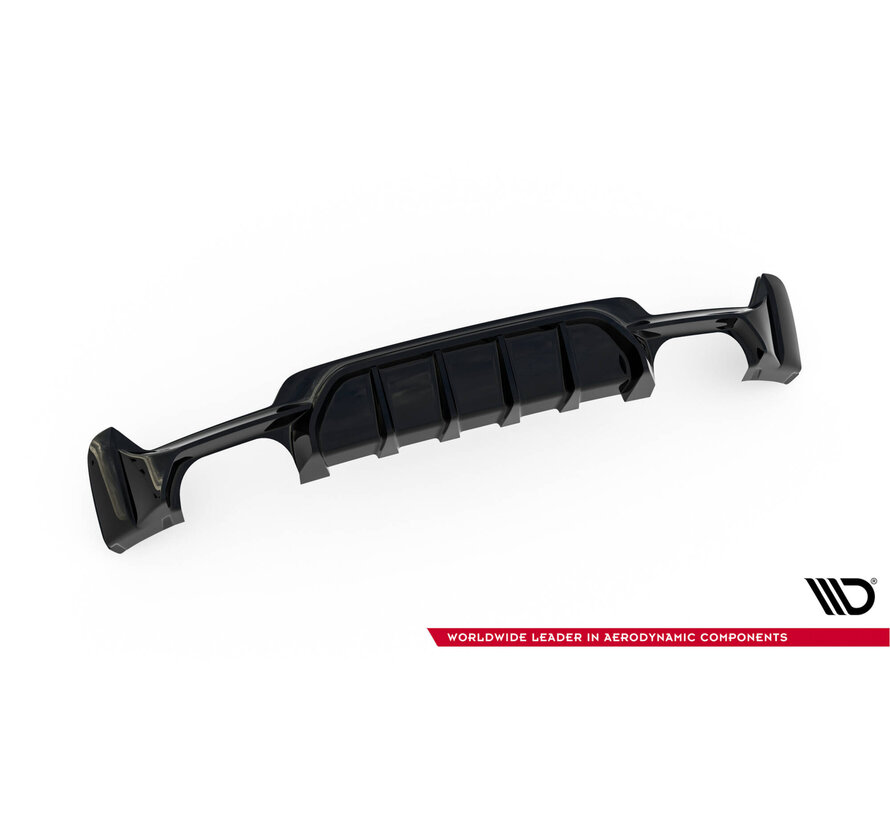 Maxton Design Rear Valance passend voor BMW 4 Coupe / Gran Coupe / Cabrio M-Pack F32 / F36 / F33 (Version with dual exhausts on both sides)