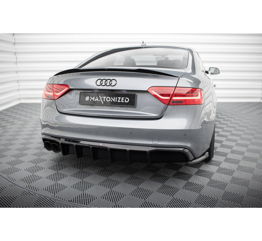 Maxton Design Rear Valance Audi A5 S-Line Coupe / Sportback 8T Facelift (Single side dual exhaust version)