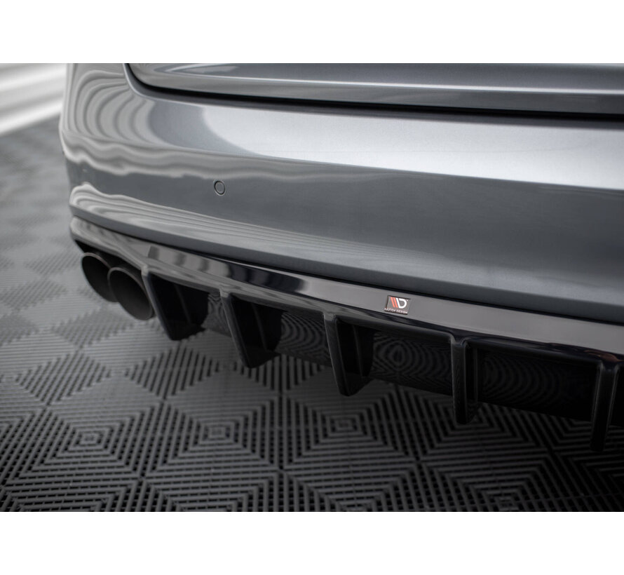 Maxton Design Rear Valance Audi A5 S-Line Coupe / Sportback 8T Facelift (Single side dual exhaust version)