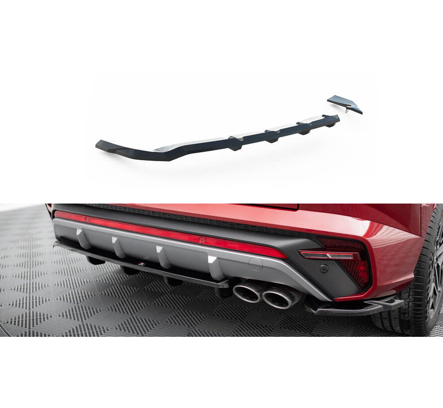Maxton Design Rear Splitter (with vertical bars) Hyundai Tucson N-Line Mk4