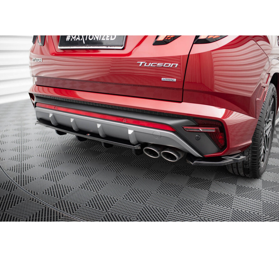 Maxton Design Rear Splitter (with vertical bars) Hyundai Tucson N-Line Mk4