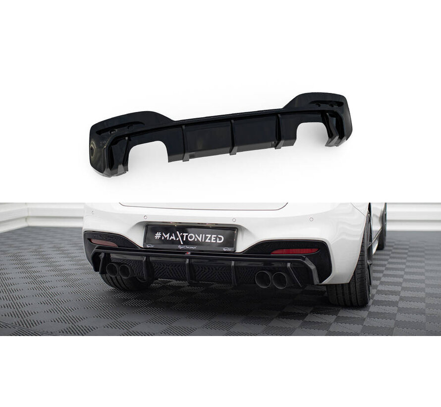 Maxton Design Rear Valance V.3 passend voor BMW 1 M-Pack / M140i F20 Facelift (Version with dual exhausts on both sides)