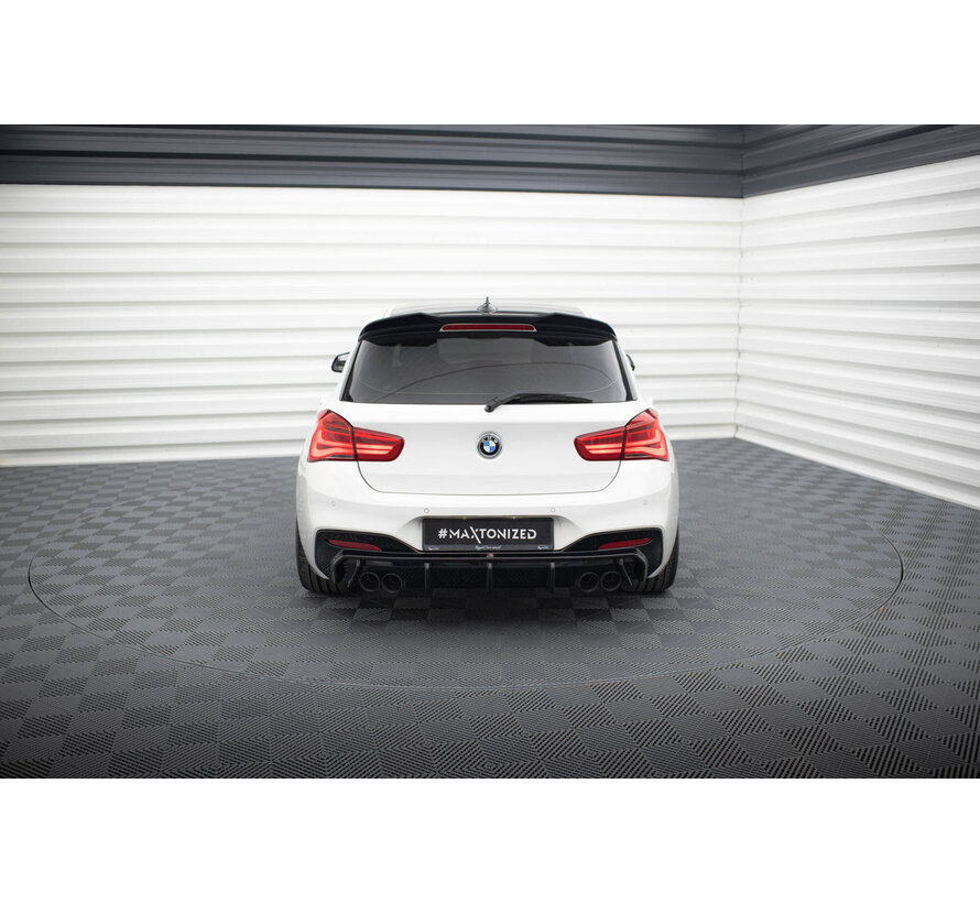 Maxton Design Rear Valance V.3 passend voor BMW 1 M-Pack / M140i F20 Facelift (Version with dual exhausts on both sides)