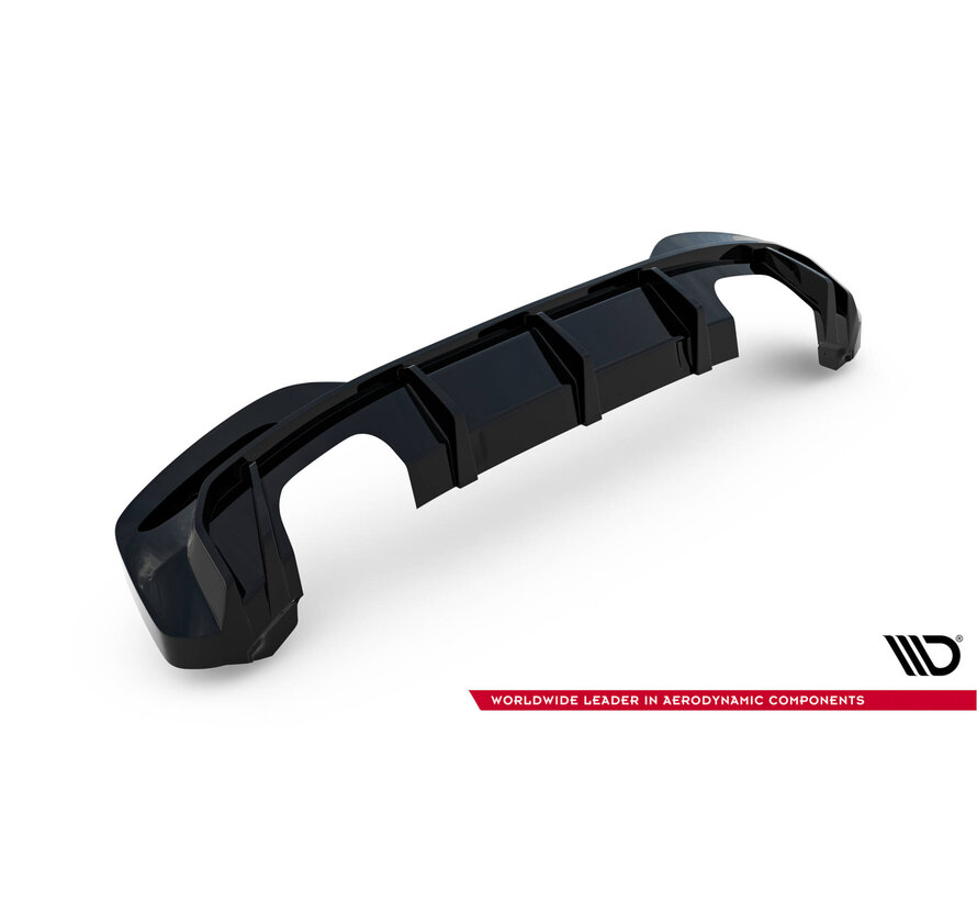 Maxton Design Rear Valance V.3 passend voor BMW 1 M-Pack / M140i F20 Facelift (Version with dual exhausts on both sides)