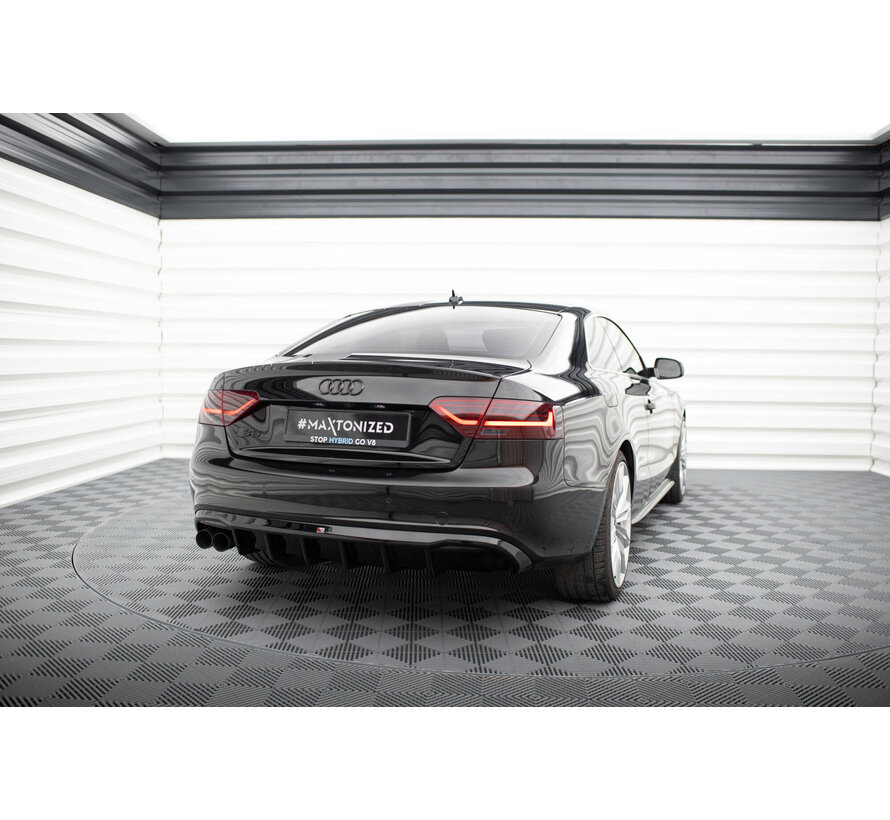 Maxton Design Rear Valance Audi A5 Coupe / Cabrio S-Line 8T (Single side dual exhaust version)