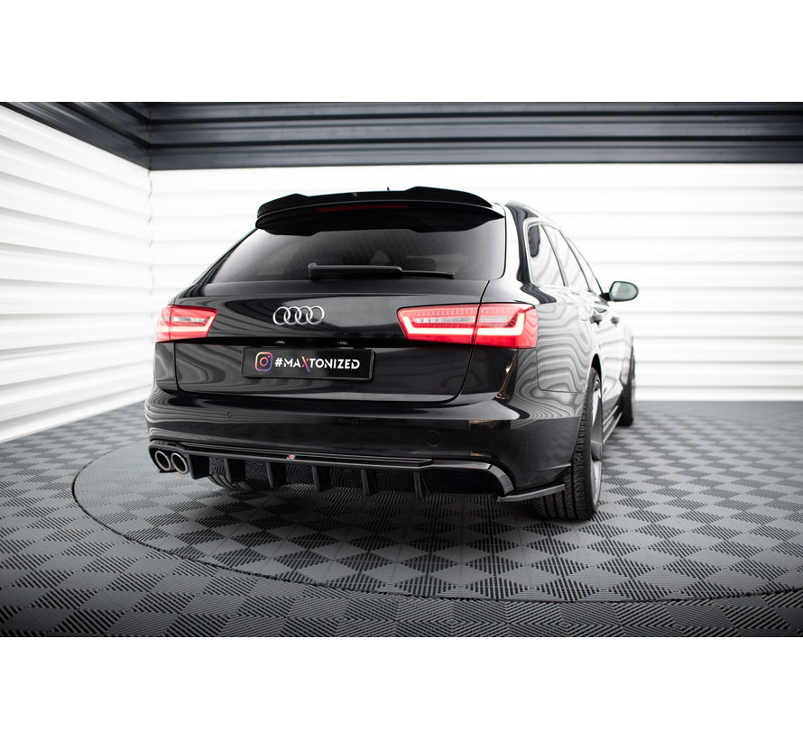 Maxton Design Rear Valance Audi A6 Avant C7 (Single side dual exhaust version)