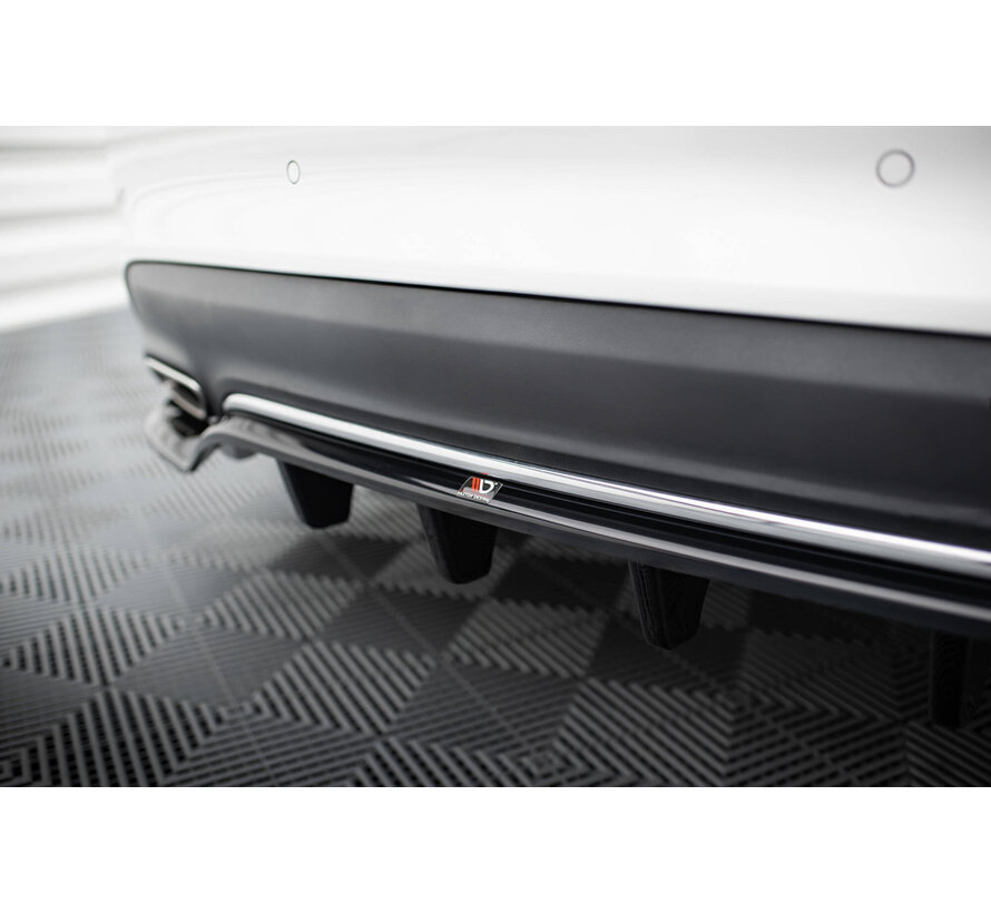 Maxton Design Rear Splitter (with vertical bars) Mercedes-Benz CLA C117 Facelift