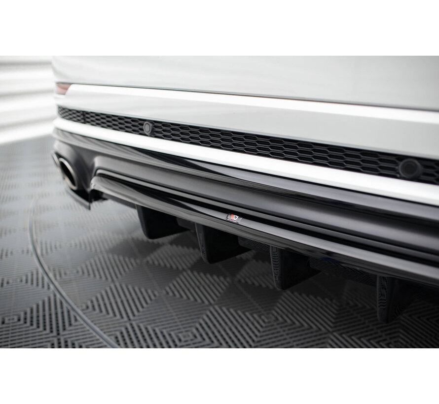 Maxton Design Rear Splitter (with vertical bars) Audi SQ8 Mk1