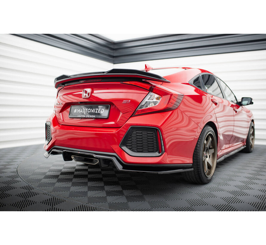 Maxton Design Rear Splitter (with vertical bars) Honda Civic SI Mk10