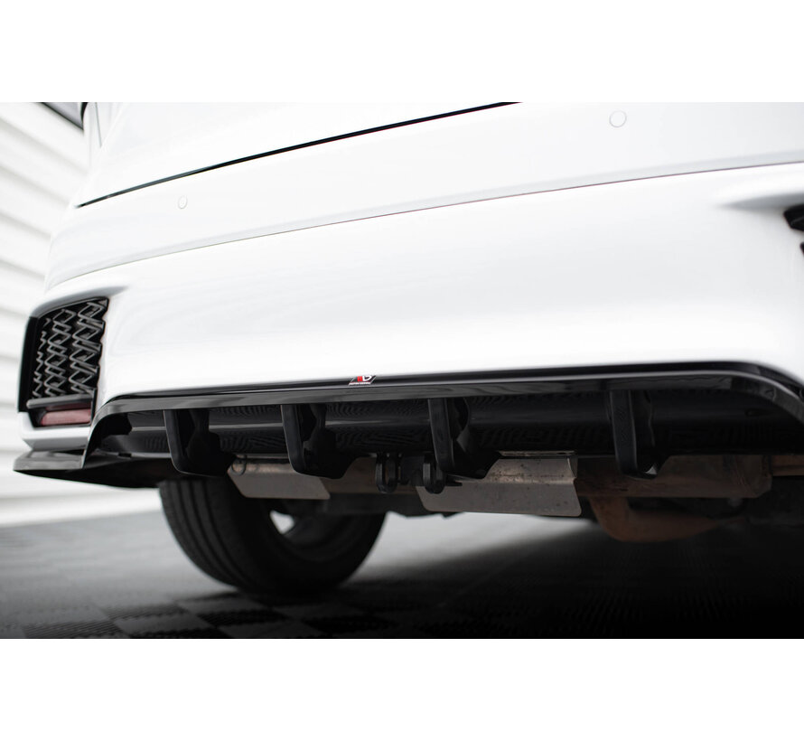 Maxton Design Rear Splitter (with vertical bars) Lexus RX F-Sport Mk5