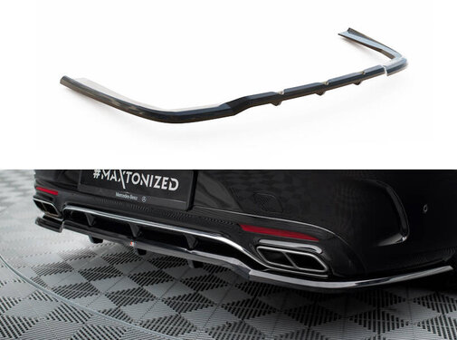 Maxton Design Maxton Design Rear Splitter (with vertical bars) Mercedes-Benz S Coupe AMG-Line C217 Facelift