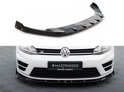 Maxton Design Maxton Design Front Splitter V.5 + Flaps Volkswagen Golf R / R-Line Mk7
