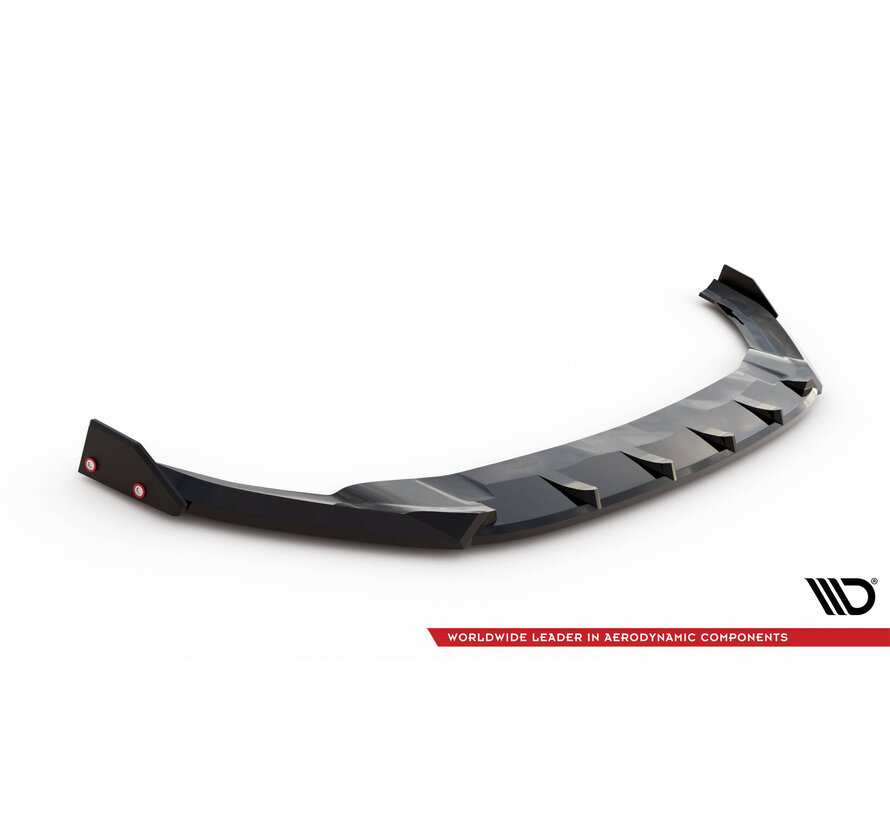 Maxton Design Front Splitter V.5 + Flaps Volkswagen Golf R / R-Line Mk7