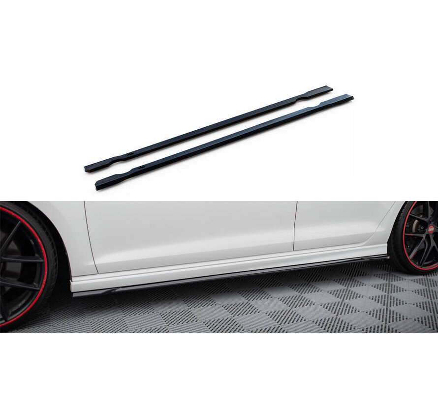 Maxton Design Side Skirts Diffusers V.4 Volkswagen Golf R / R-Line Mk7