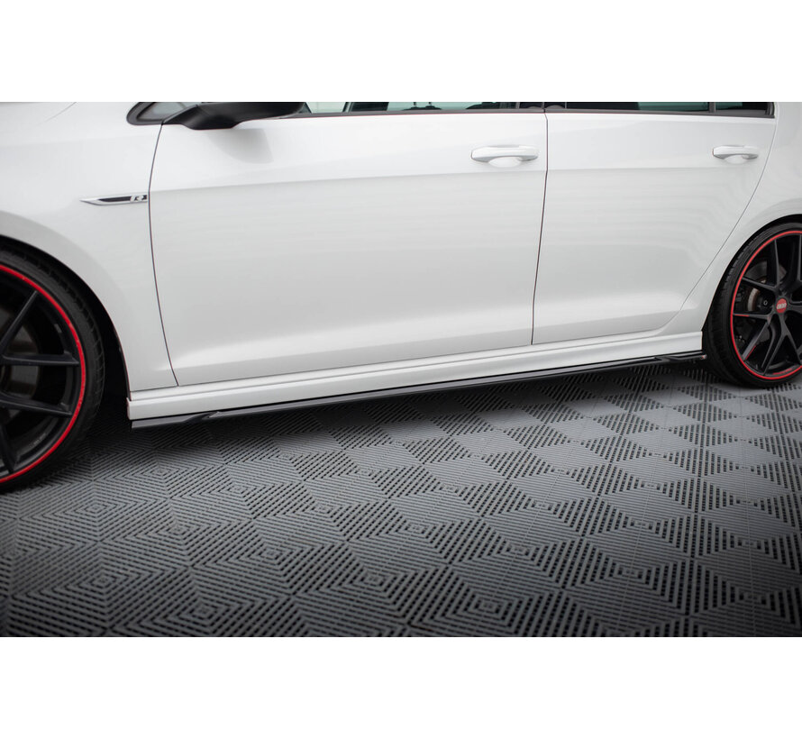 Maxton Design Side Skirts Diffusers V.4 Volkswagen Golf R / R-Line Mk7