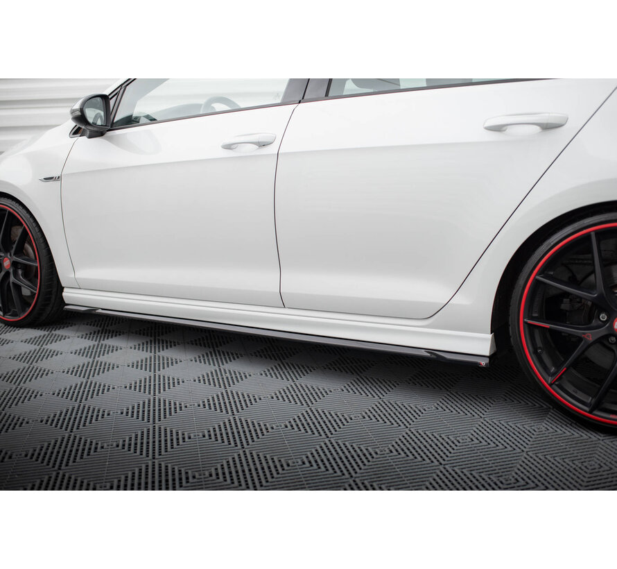 Maxton Design Side Skirts Diffusers V.4 Volkswagen Golf R / R-Line Mk7