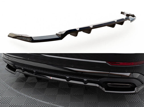 Maxton Design Maxton Design Rear Splitter (with vertical bars) V.1 Audi SQ8 / Q8 S-Line Mk1 Facelift
