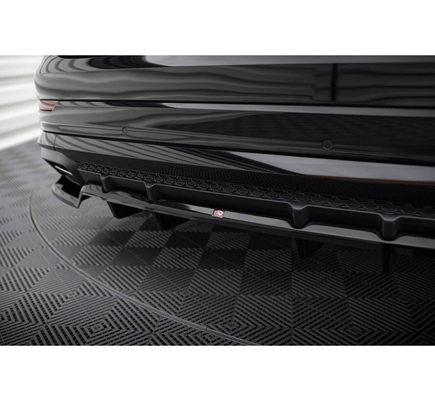 Maxton Design Rear Splitter (with vertical bars) V.1 Audi SQ8 / Q8 S-Line Mk1 Facelift