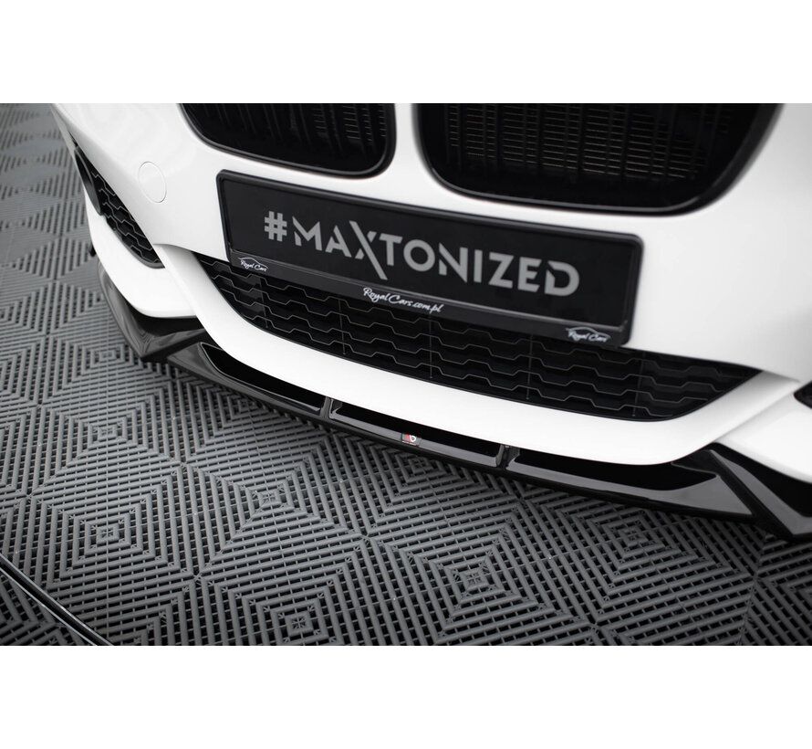 Maxton Design Front Splitter V.5 + Flaps BMW 1 M-Pack / M140i F20 Facelift
