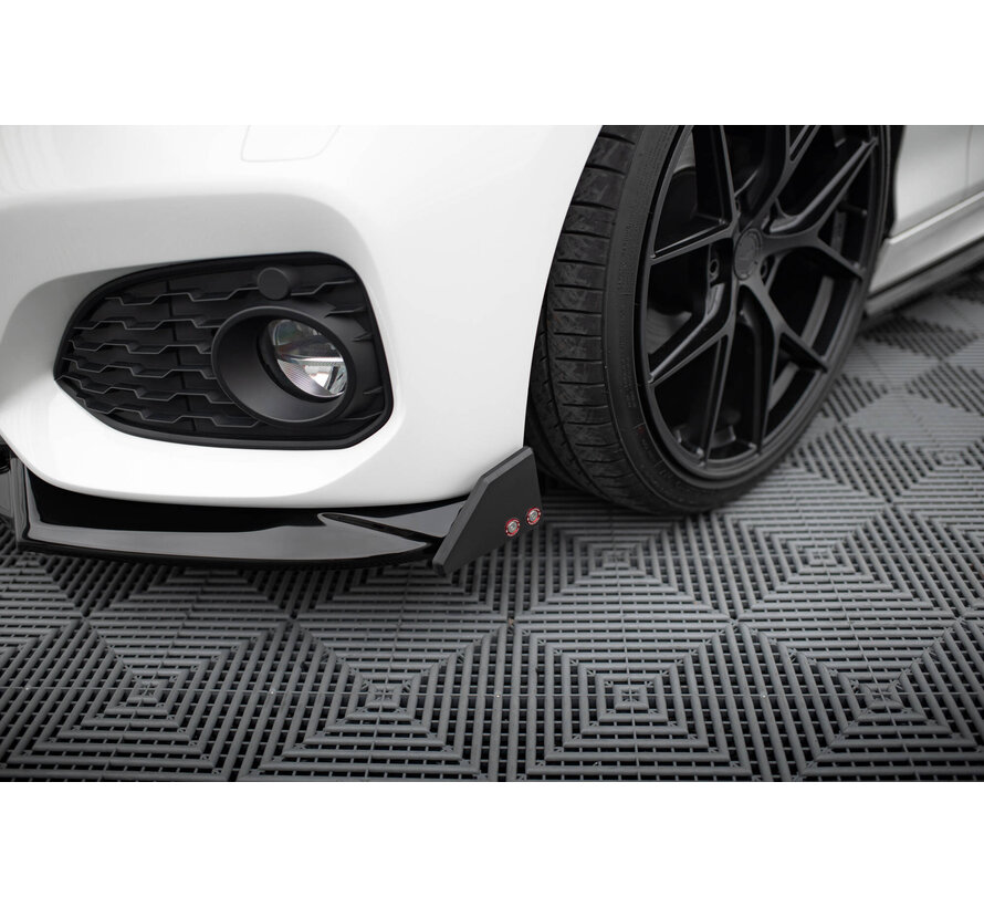 Maxton Design Front Splitter V.5 + Flaps BMW 1 M-Pack / M140i F20 Facelift