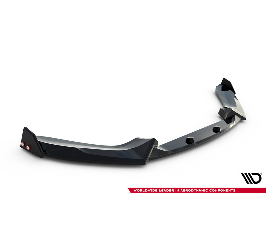 Maxton Design Front Splitter V.5 + Flaps BMW 1 M-Pack / M140i F20 Facelift