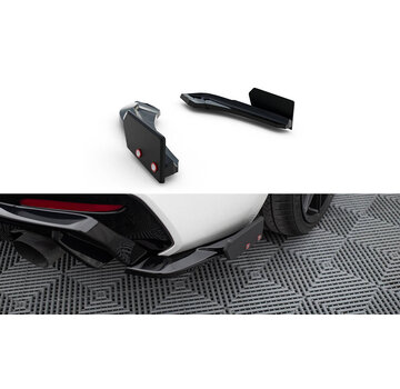 Maxton Design Maxton Design Rear Side Splitters V.5 + Flaps (For rear valance V.3) BMW 1 M-Pack / M140i F20 Facelift