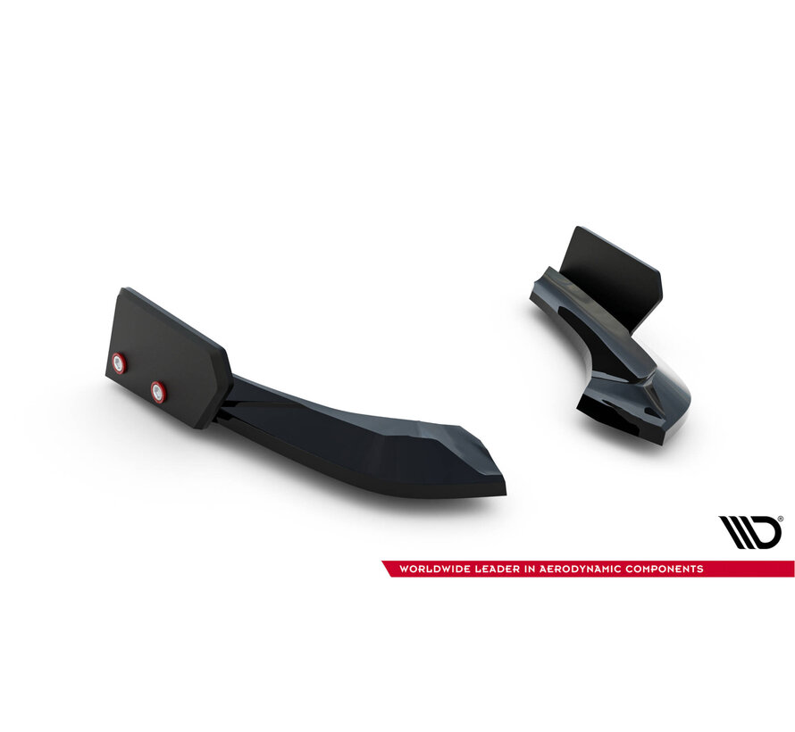 Maxton Design Rear Side Splitters V.5 + Flaps (For rear valance V.3) BMW 1 M-Pack / M140i F20 Facelift