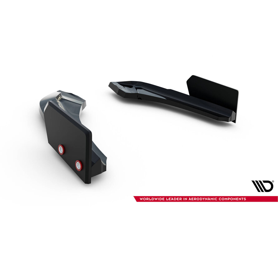 Maxton Design Rear Side Splitters V.5 + Flaps (For rear valance V.3) BMW 1 M-Pack / M140i F20 Facelift