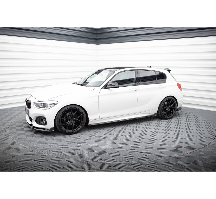 Maxton Design Side Skirts Diffusers V.4 + Flaps BMW 1 M-Pack / M140i F20 Facelift