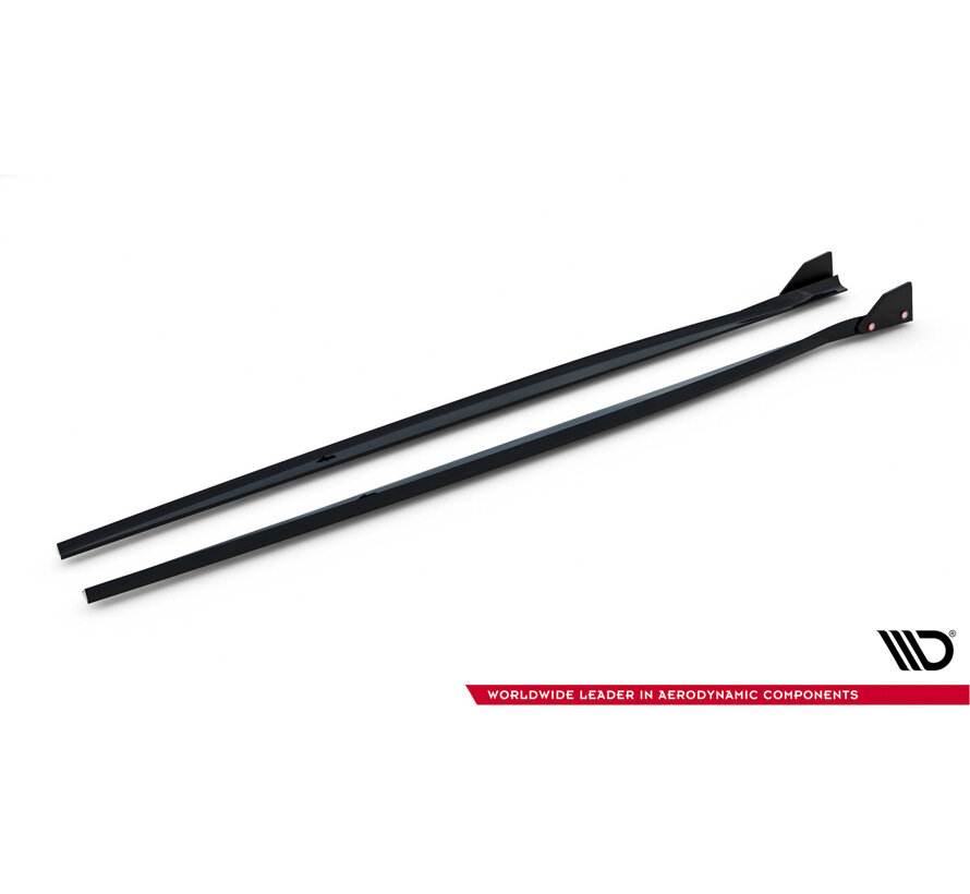 Maxton Design Side Skirts Diffusers V.4 + Flaps BMW 1 M-Pack / M140i F20 Facelift