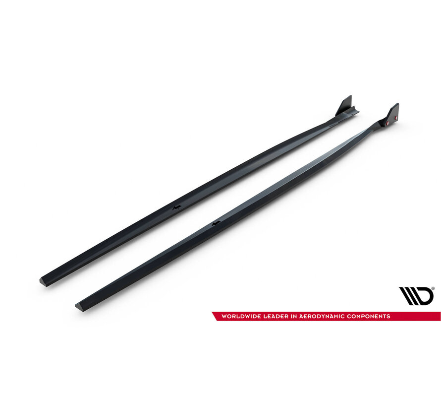 Maxton Design Side Skirts Diffusers V.4 + Flaps BMW 1 M-Pack / M140i F20 Facelift