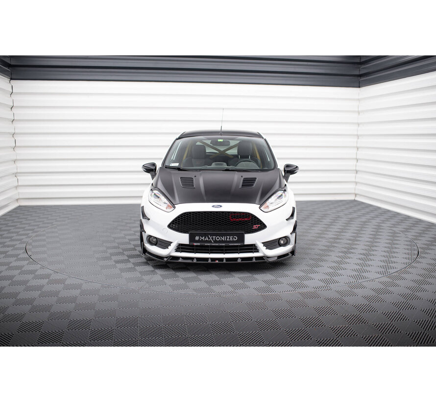 Maxton Design Front Splitter V.6 + Flaps Ford Fiesta ST Mk7 Facelift