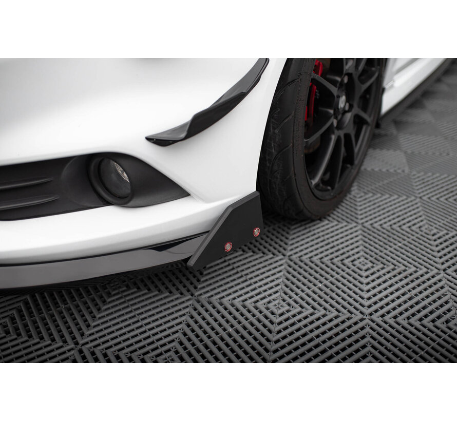 Maxton Design Front Splitter V.6 + Flaps Ford Fiesta ST Mk7 Facelift