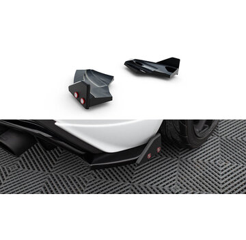 Maxton Design Maxton Design Rear Side Splitters V.3 + Flaps Ford Fiesta ST Mk7 Facelift