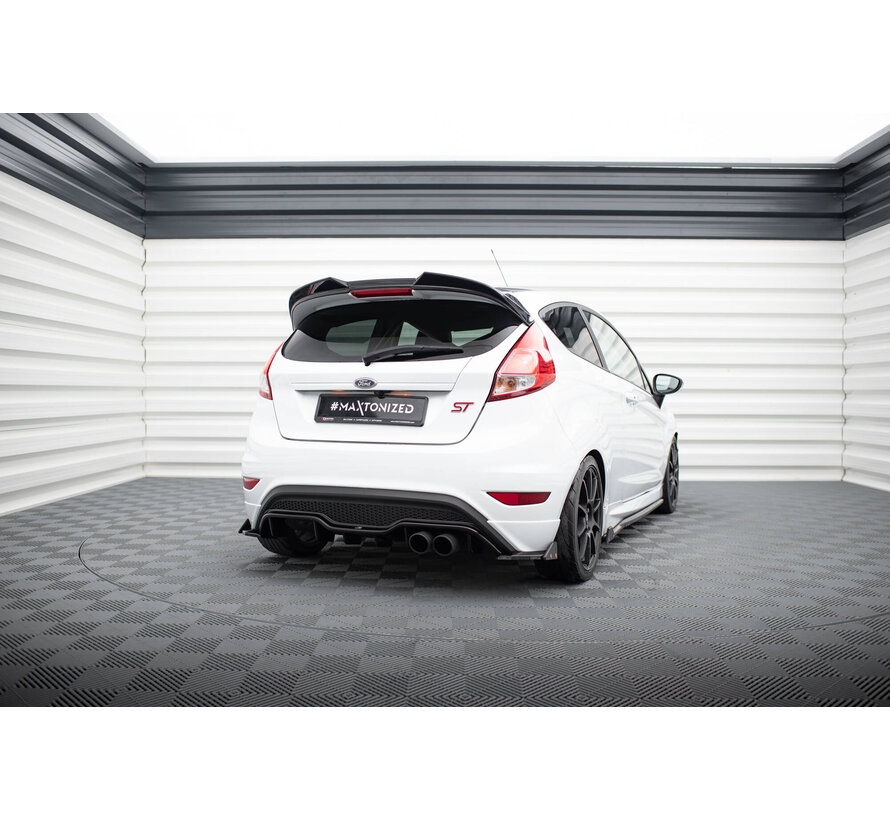 Maxton Design Rear Side Splitters V.3 + Flaps Ford Fiesta ST Mk7 Facelift