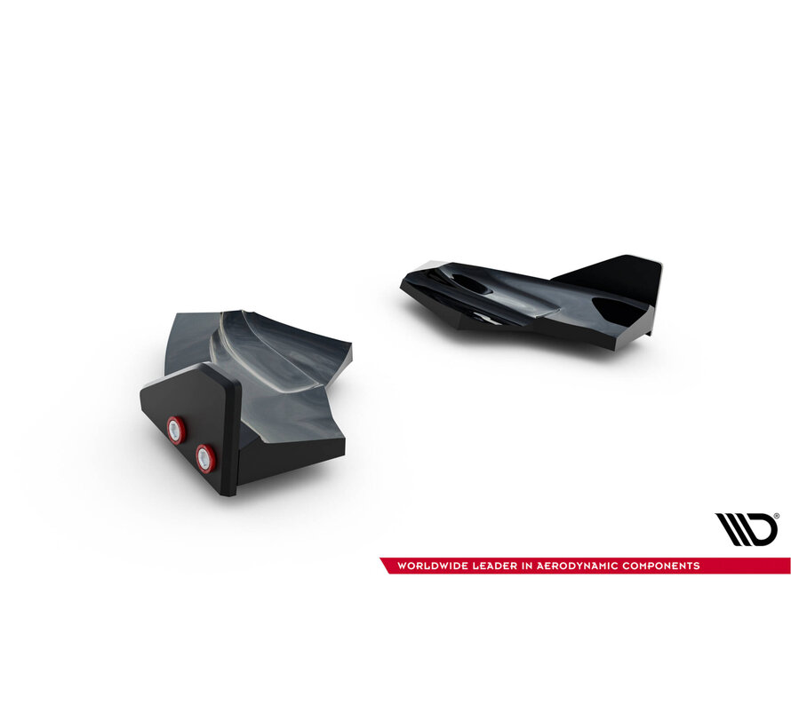 Maxton Design Rear Side Splitters V.3 + Flaps Ford Fiesta ST Mk7 Facelift