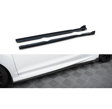 Maxton Design Maxton Design Side Skirts Diffusers V.4 + Flaps Ford Fiesta ST / ST-Line Mk7