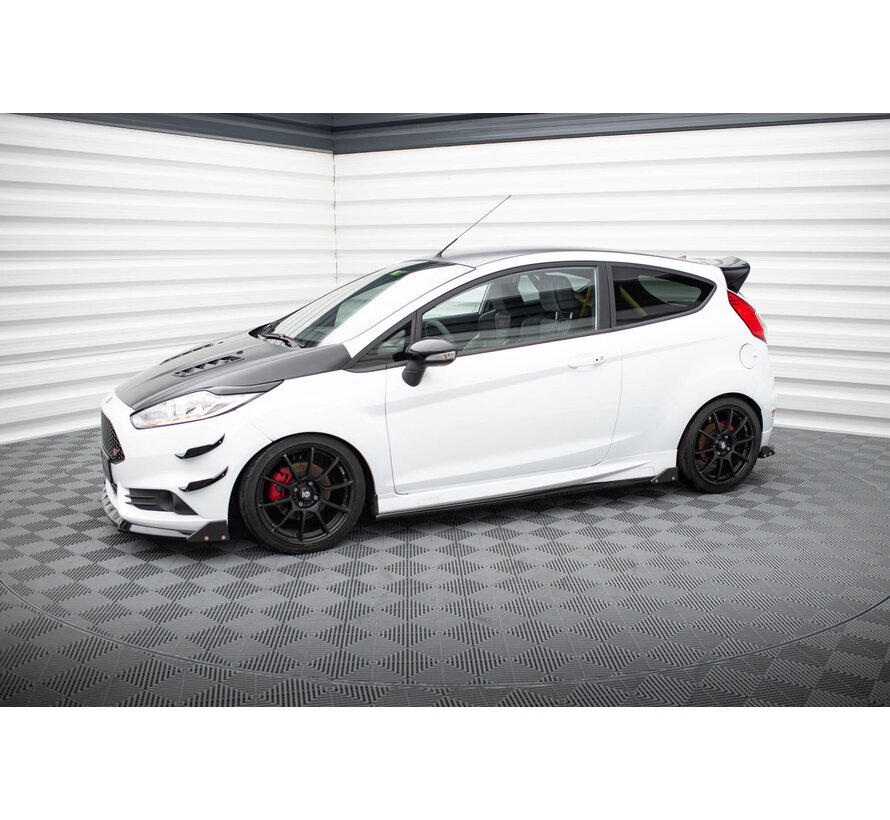 Maxton Design Side Skirts Diffusers V.4 + Flaps Ford Fiesta ST / ST-Line Mk7