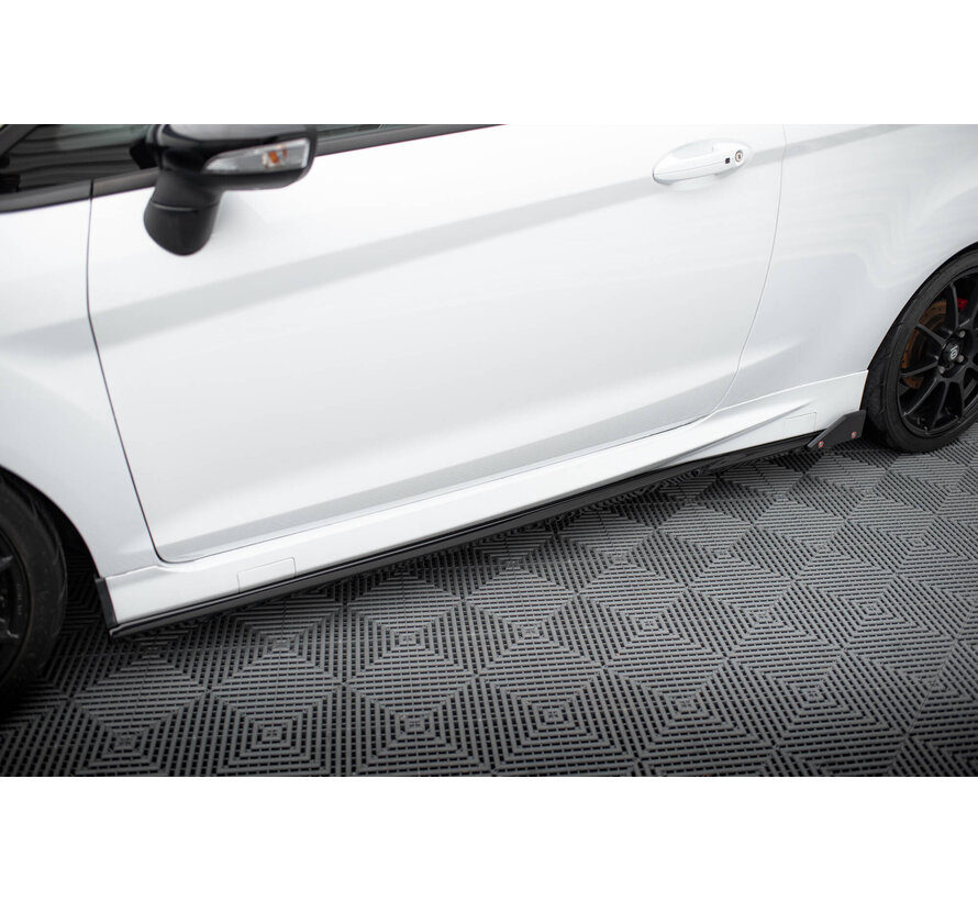 Maxton Design Side Skirts Diffusers V.4 + Flaps Ford Fiesta ST / ST-Line Mk7
