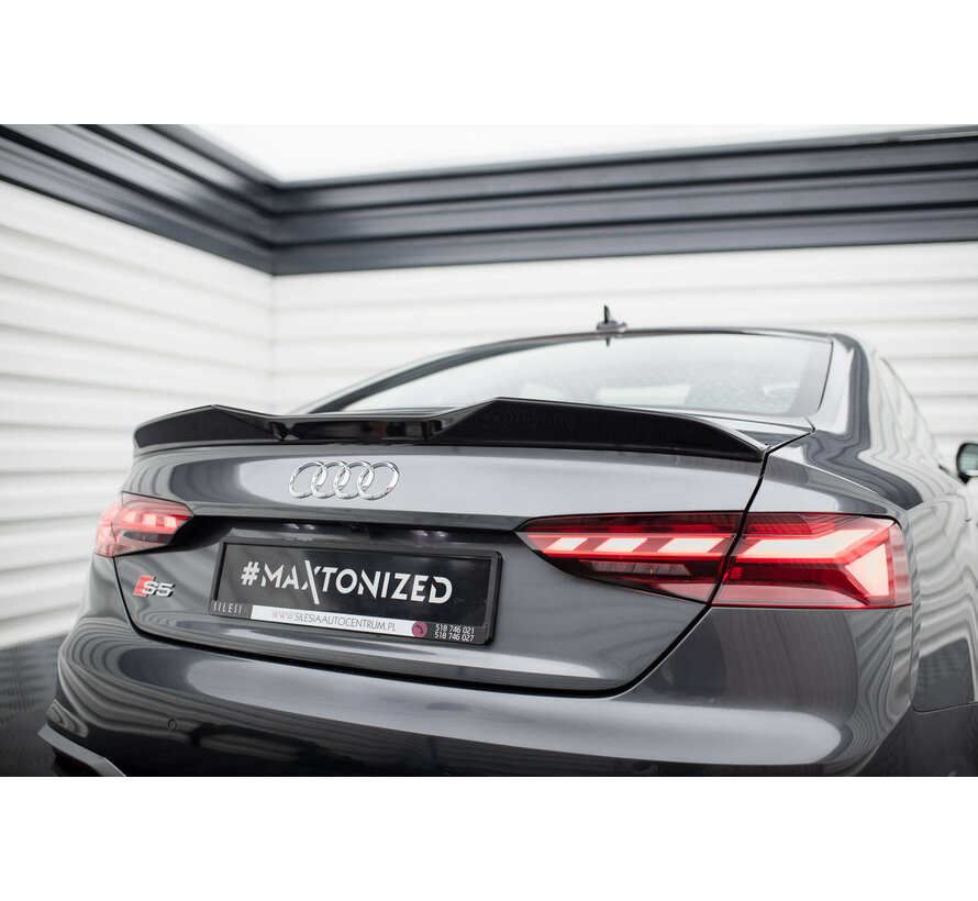 Maxton Design Spoiler Cap 3D Audi S5 Coupe / A5 S-Line Coupe F5 Facelift