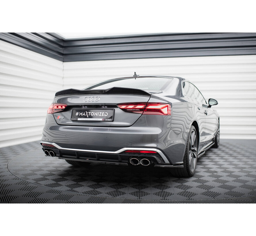 Maxton Design Spoiler Cap 3D Audi S5 Coupe / A5 S-Line Coupe F5 Facelift
