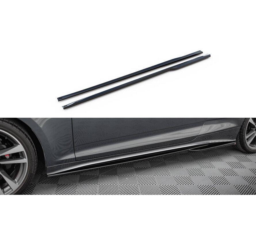 Maxton Design Side Skirts Diffusers Audi S5 Coupe / A5 S-Line Coupe F5 Facelift