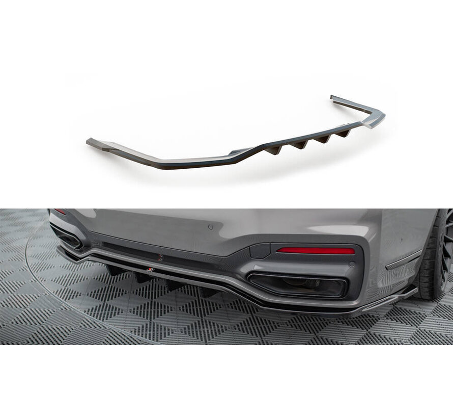 Maxton Design Rear Splitter (with vertical bars) V.2 BMW 7 M-Pack G11 / G12 Facelift