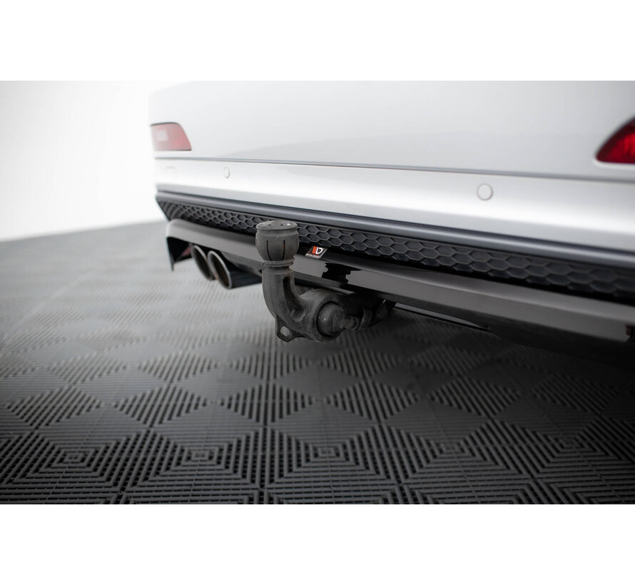 Maxton Design Rear Splitter (with vertical bars) Audi Q3 S-line 8U