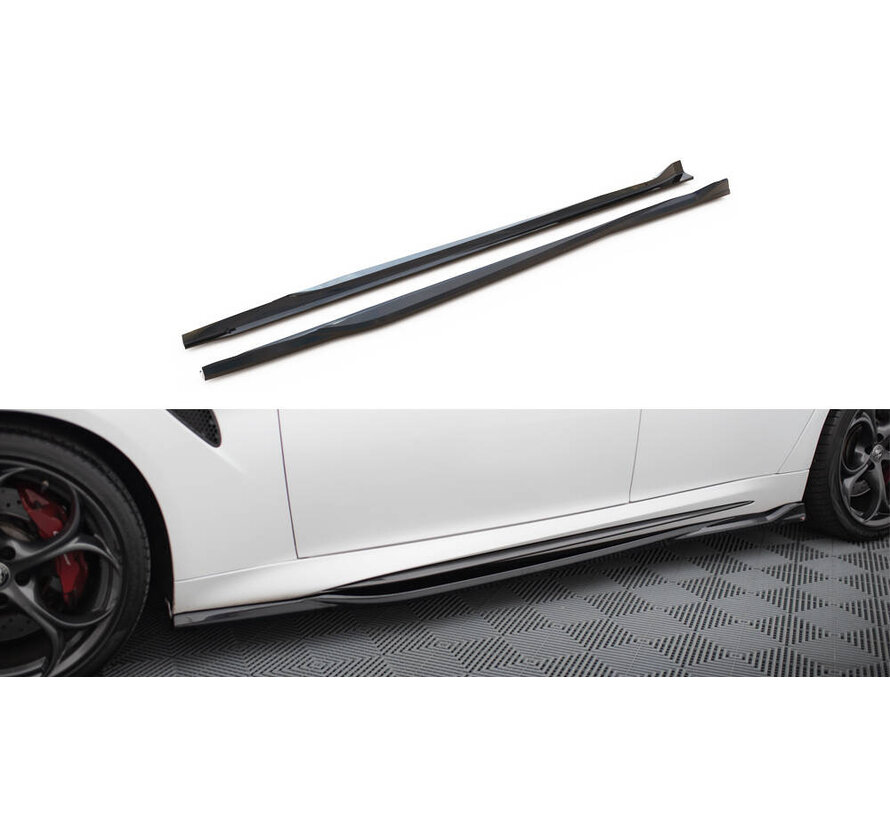 Maxton Design Side Skirts Diffusers Alfa Romeo Giulia Quadrifoglio