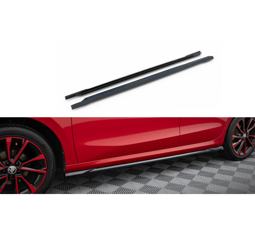 Maxton Design Side Skirts Diffusers Skoda Fabia Mk4